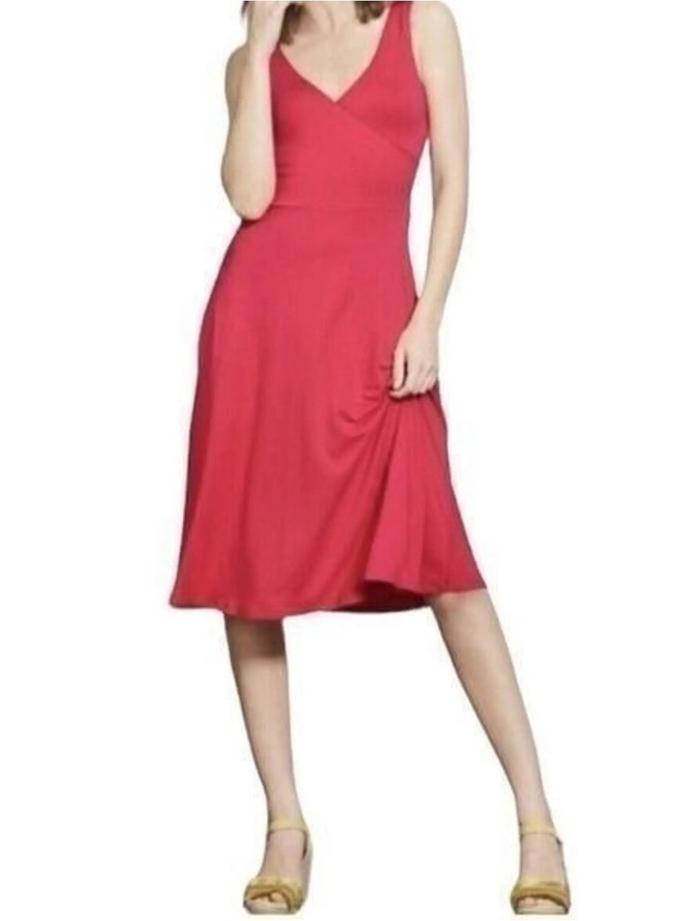 Boden Willa Pink Jersey Knit Midi Dress